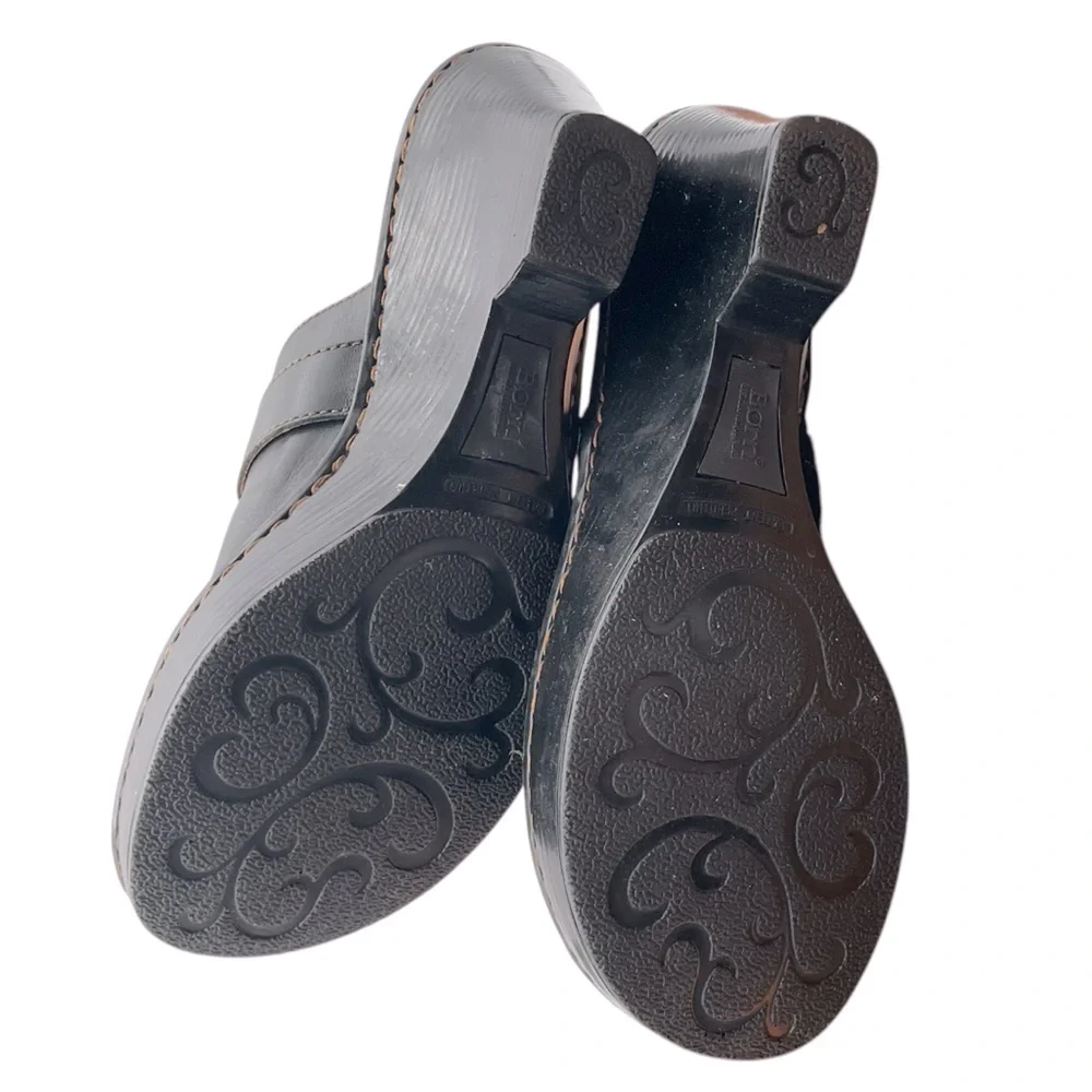 Born Black Leather women mules size 9‎ karenscompany.com display picture 1